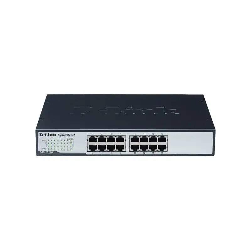 Switch Gigabit Ethernet cuivre 16 ports 10 - 100 - 1000Mbps - GREEN ETHERNET (DGS-1016D)_1